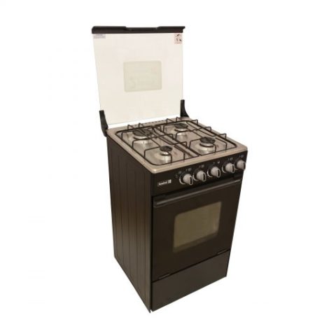 Scanfrost 50x50 4 Gas Burner Cooker with Oven - Black SFC5402B/APSCCKFG08