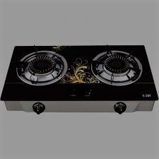 SAISHO S-305BG DOUBLE BURNER GAS STOVE -BLACK GOLD