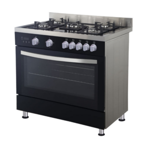 Scanfrost 5 Gas Burner 1 WOK Cooker With Oven / Grill APSCCKFG46/ SFC9500SS