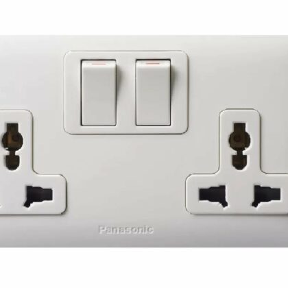 Panasonic 2 Gang Wall Multisocket WDBA1721