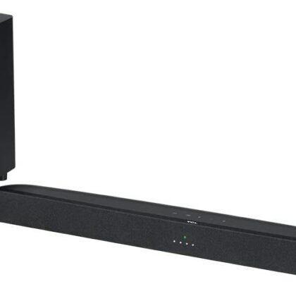 TCL Alto 6+ 2.1 Channel Dolby Audio Sound Bar with Wireless Subwoofer, Bluetooth – TS6110, 240W, 31.5-inch, Black TS6110