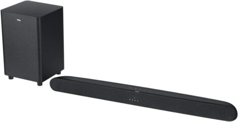 TCL Alto 6+ 2.1 Channel Dolby Audio Sound Bar with Wireless Subwoofer, Bluetooth – TS6110, 240W, 31.5-inch, Black TS6110