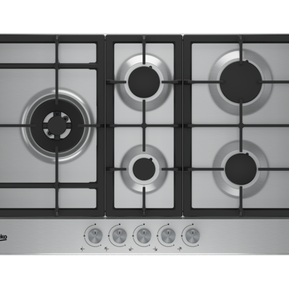 Beko Built in Hob  4 gas +1 Wok, stainless steel,60*60 HQAW 75225 SX