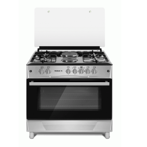Maxi 4 Gas Burner with 2 Electrical- MAXI 6090 (4+2) Black Gray