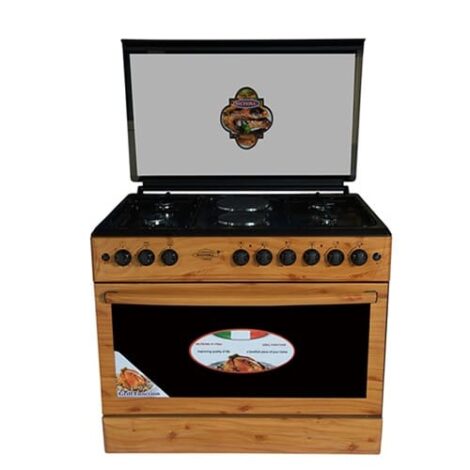 Royal 4 Burners Gas Cooker  with 2 Hot Plate