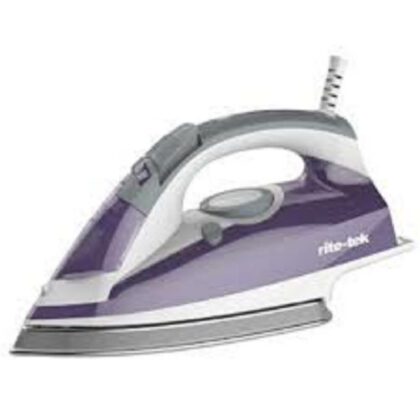 Rite-Tek Steam Iron 3000W Non Stick Sole Plate Antidrip Self Cleaning ST822