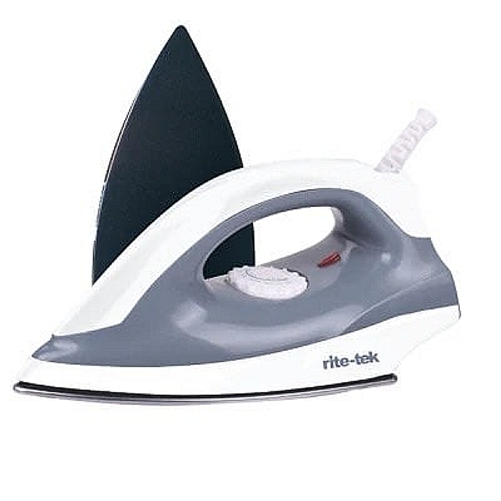 Rite-Tek Dry Iron 1000W Nonstick Sole Plate 2.3 KG Heavy  Weight DI390