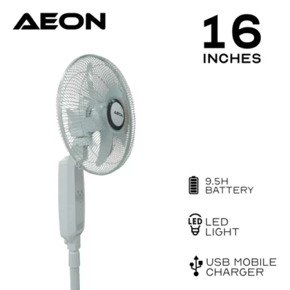 Aeon 16inch Rechargeable Fan ARF-16B