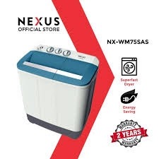 Nexus 8.5 Kg Multi Color Semi Automatic Twin Tub Washing Machine | NX-WM-85SA