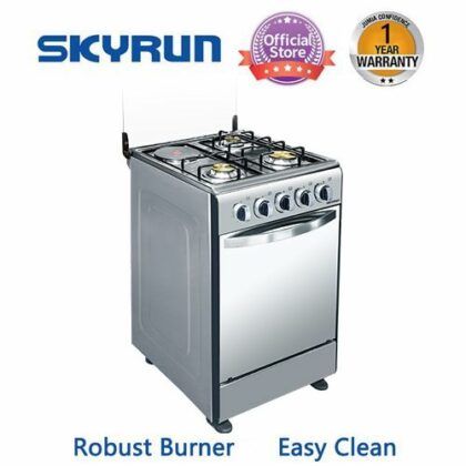 Skyrun Gas Cooker(3 Burners+1 Electric Hotplate) GCS-3G1E/K