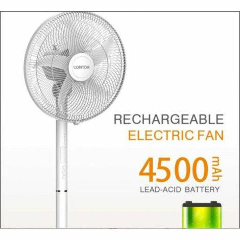 Lontor Rechargeable 16 Inches Standing Fan| CTL-CF058R-16