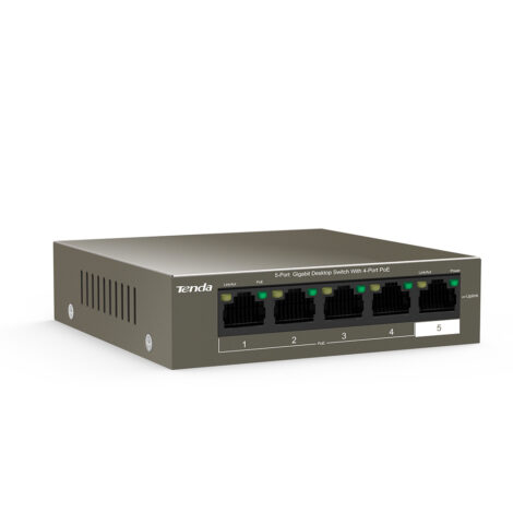 Tenda 5-Port Gigabit Desktop Switch with 4-Port PoE | TEG1105P-4-63W - Image 4