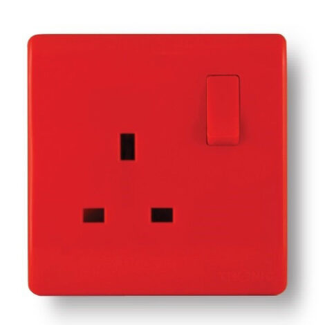 Panasonic WABA1211R-N Socket RED 1G 13A