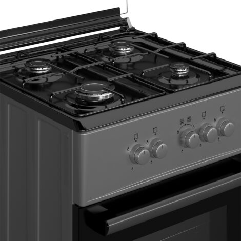 MAXI 6060 4B BASIC BLACK GREY - 4 GAS BURNERS, - Image 4