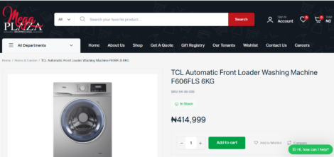 TCL 6Kg Front Load Washing Machine F606FLS (Discounted) - Image 2